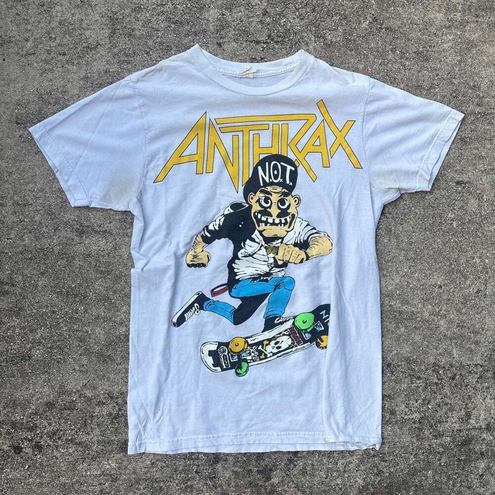 Anthrax Not Man Tee Shirt Graphic Rock Metal Small